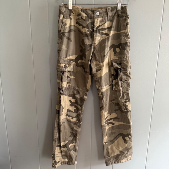 Old Navy Camo Cargo Pants Size 28x30 Utility‎ Streetwear Military Style - Picture 1 of 9